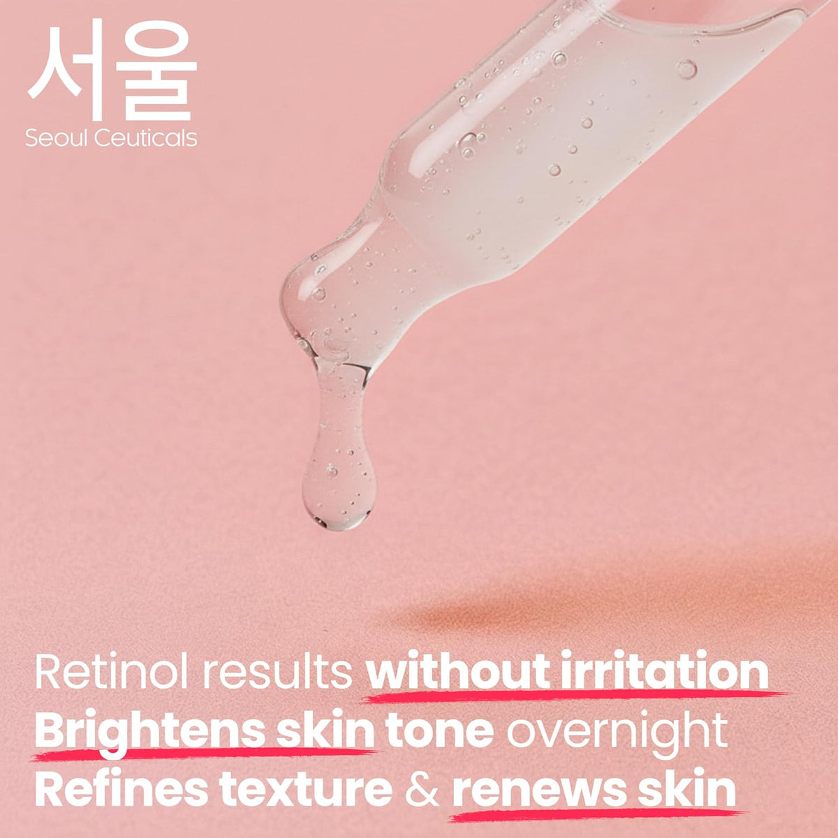 SeoulCeuticals Suero nocturno de retinol coreano al 1% para la cara...
