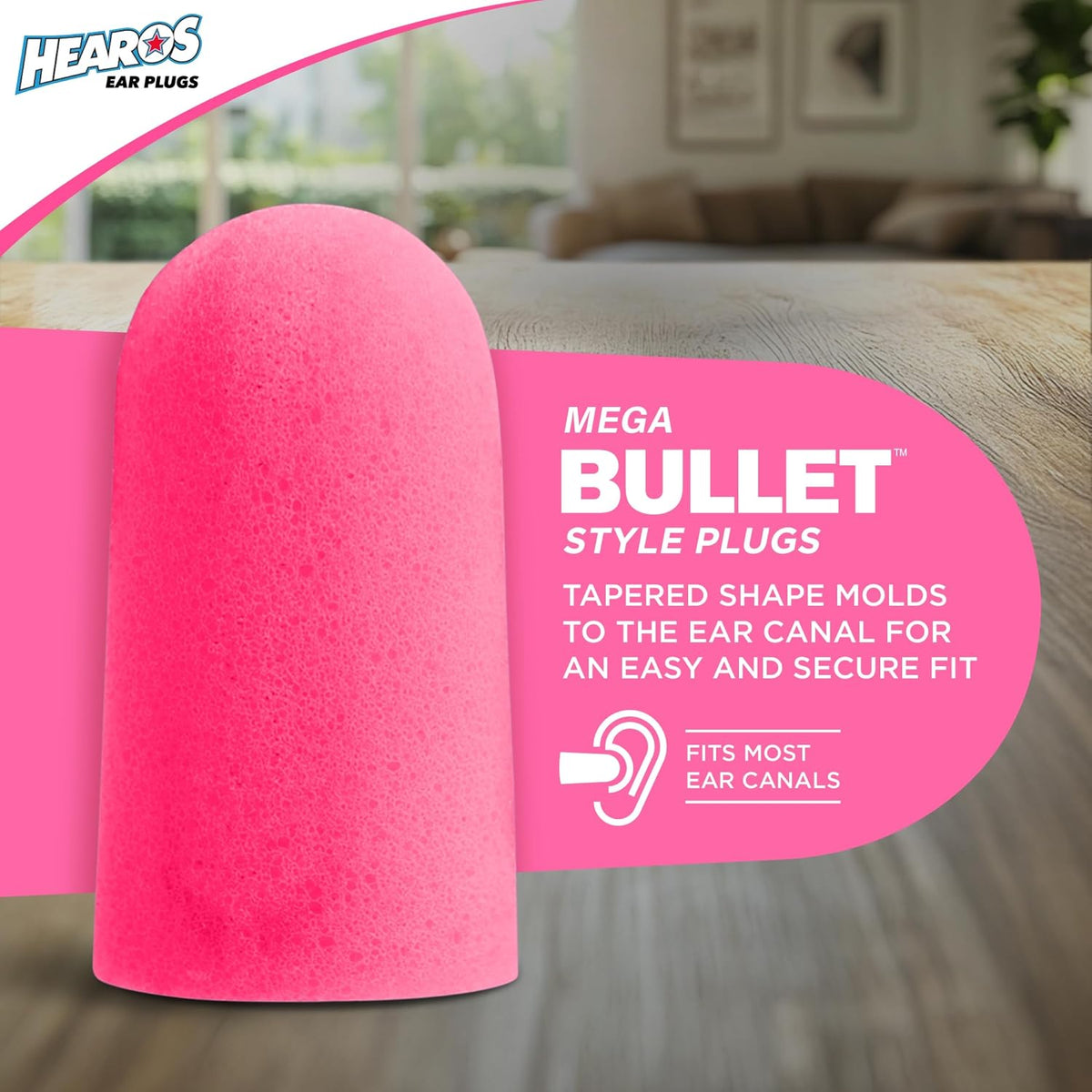 HEAROS Sleep Pretty in Pink - Tapones para los oídos para dormir, 1...