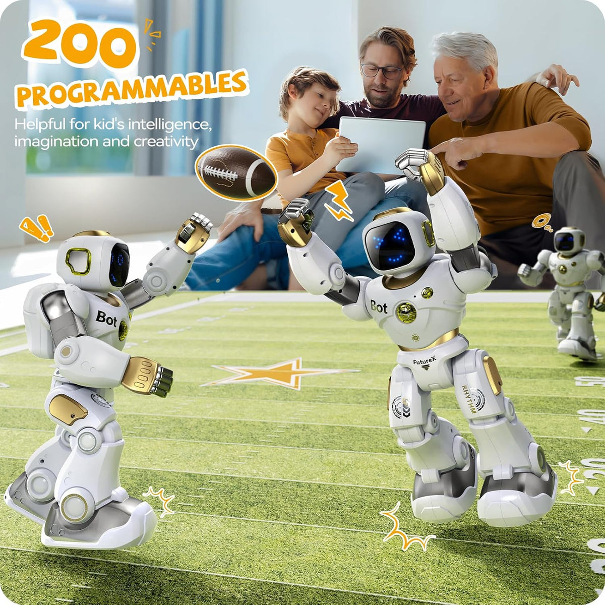 Ruko 1088 Robot de juguete programable para niños, regalo de aprend...