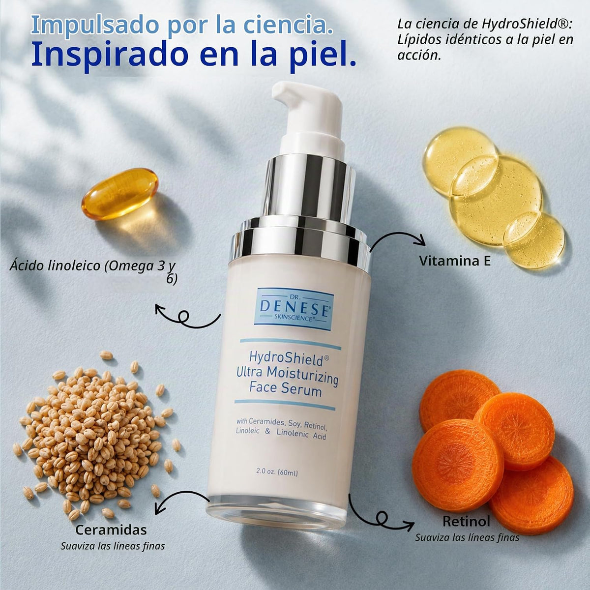 Dr. Denese SkinScience HydroShield - Suero de retinol para rostro 2...