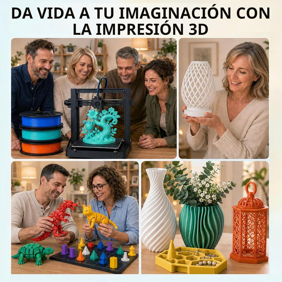 Colourbing Paquete de 8 filamentos para impresora 3D PLA+ de 8 colo...