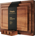 Fibogollo Tablas de cortar de madera de acacia para cocina (juego d...