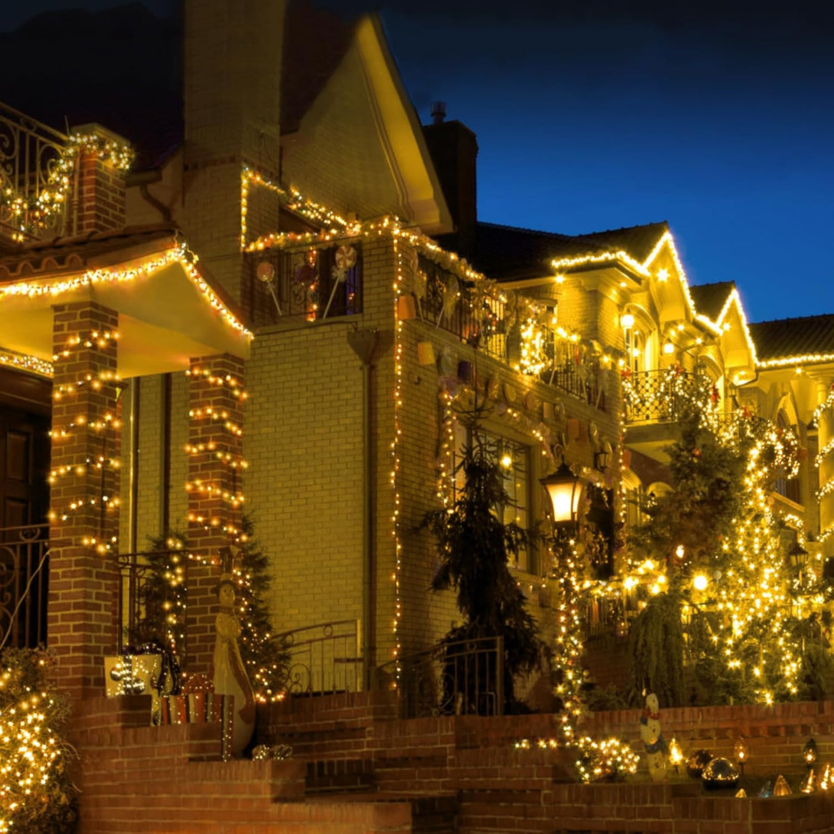 BlcTec - Luces de Navidad, 300 luces LED para árbol de Navidad de 1...