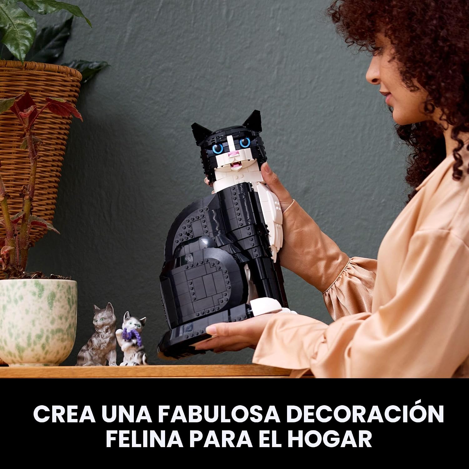 LEGO Ideas Tuxedo Cat - Juegos de construcción para adultos, mayore...