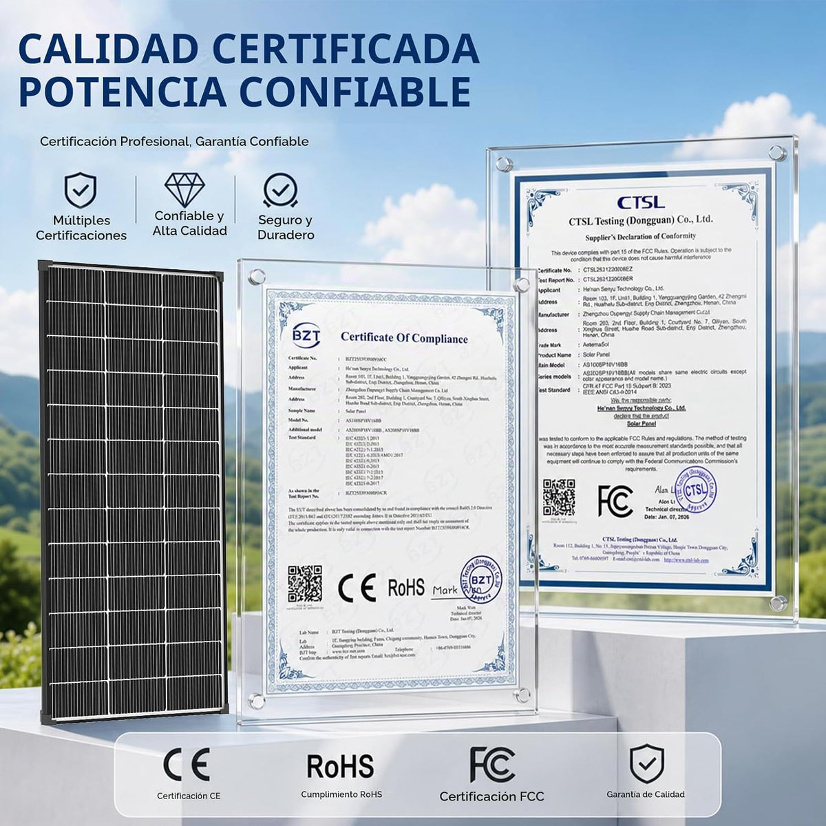AeternaSol Paneles solares de 800 W, 4 paneles solares bifaciales d...