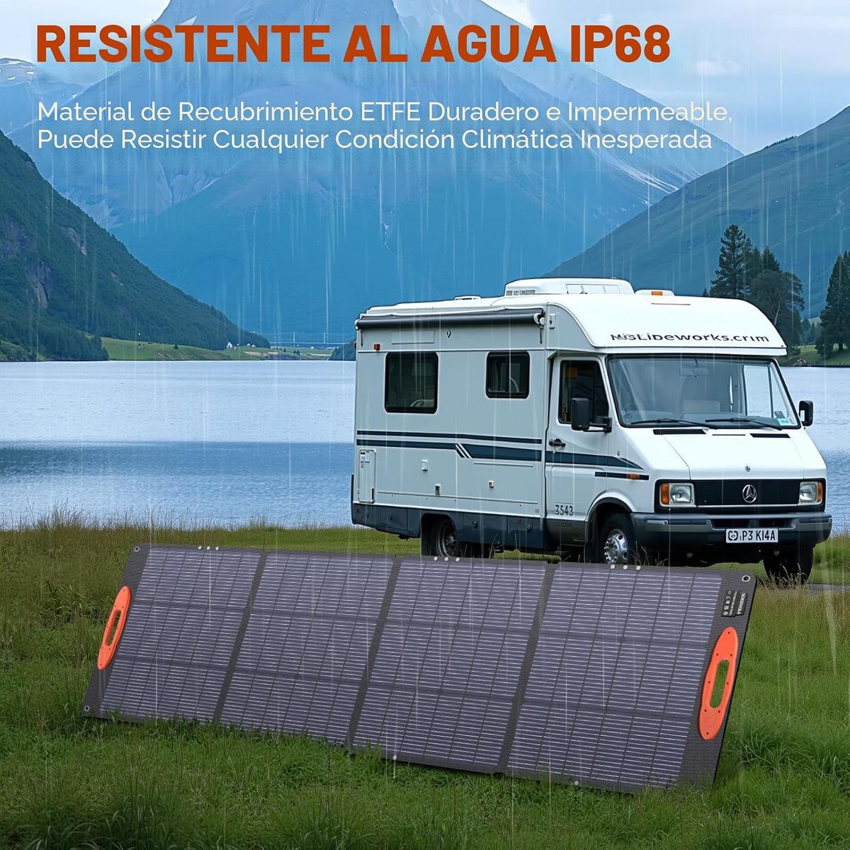 SOKIOVOLA N-Type 16BB 200W Panel solar portátil para EF\/Jackery\/B...
