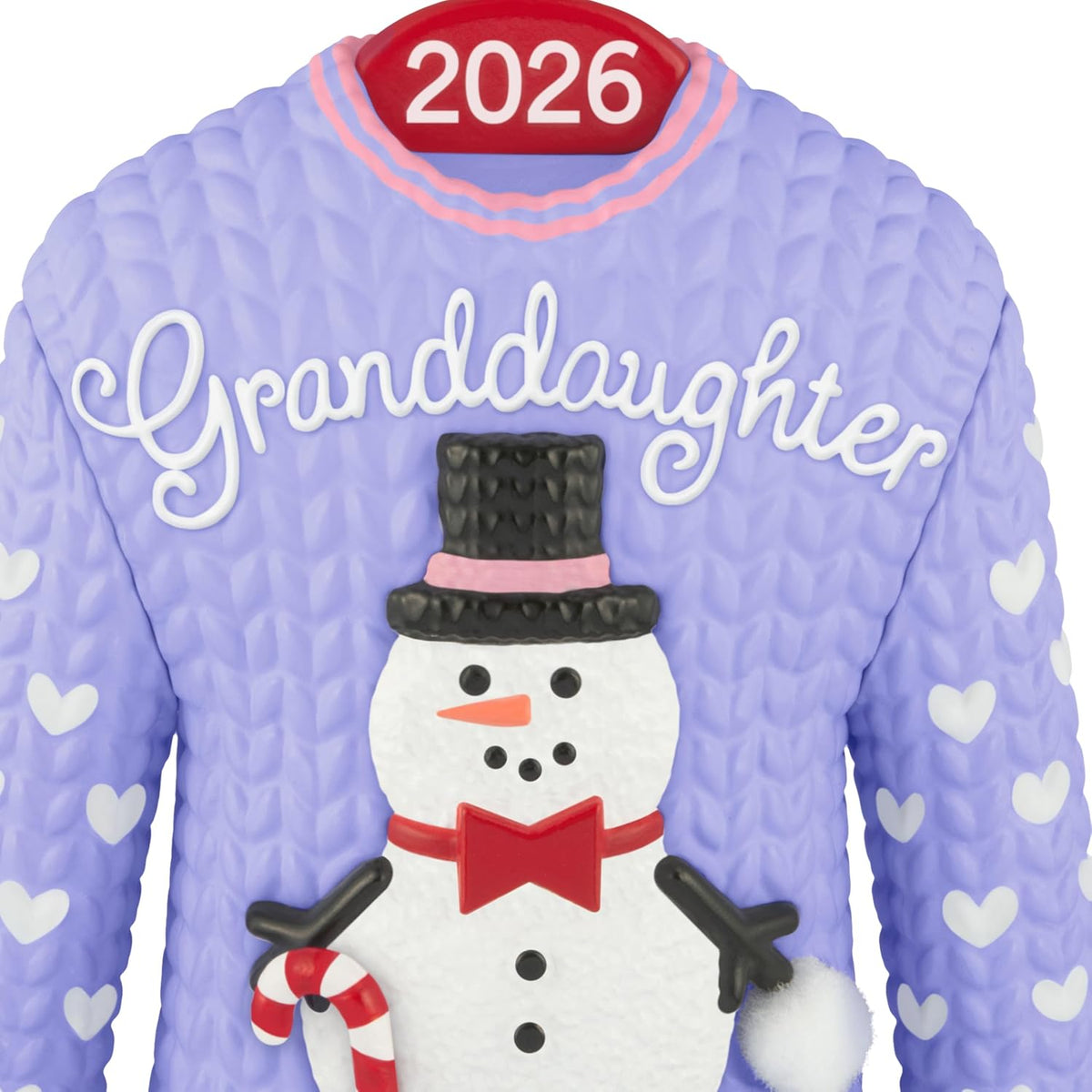 Hallmark Keepsake Adorno de Navidad (suéter de muñeco de nieve niet...