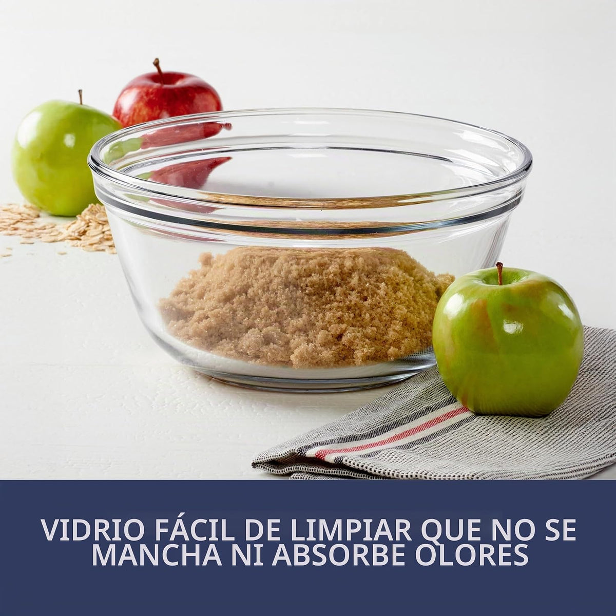 Anchor Hocking - Tazón de vidrio para mezclar, de 1.5 cuartos de ga...