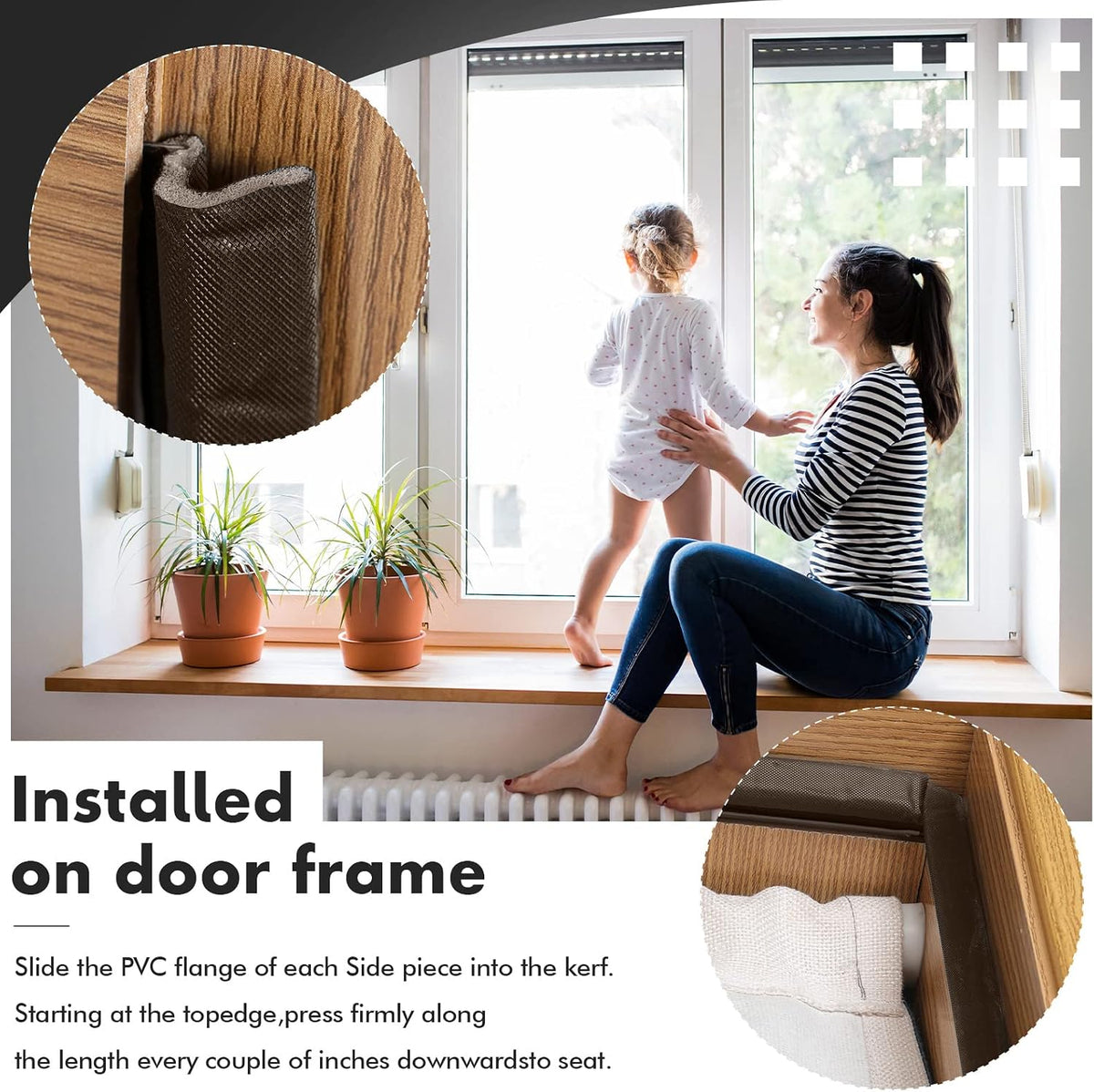 BBTO Burlete para puertas y ventanas de sellado exterior con forma...