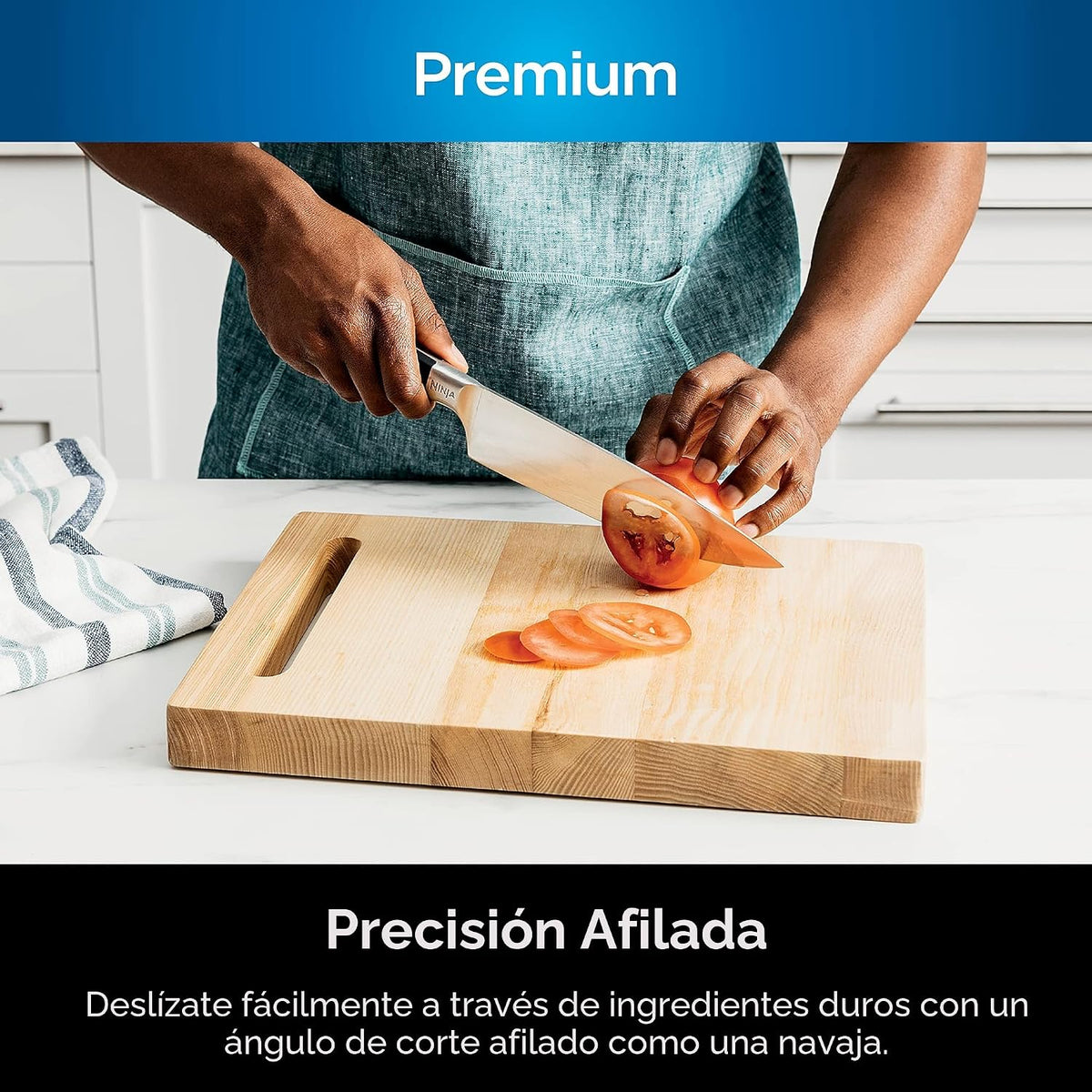 Ninja K30020 Foodi NeverDull System - Cuchillo de chef de 8 pulgada...