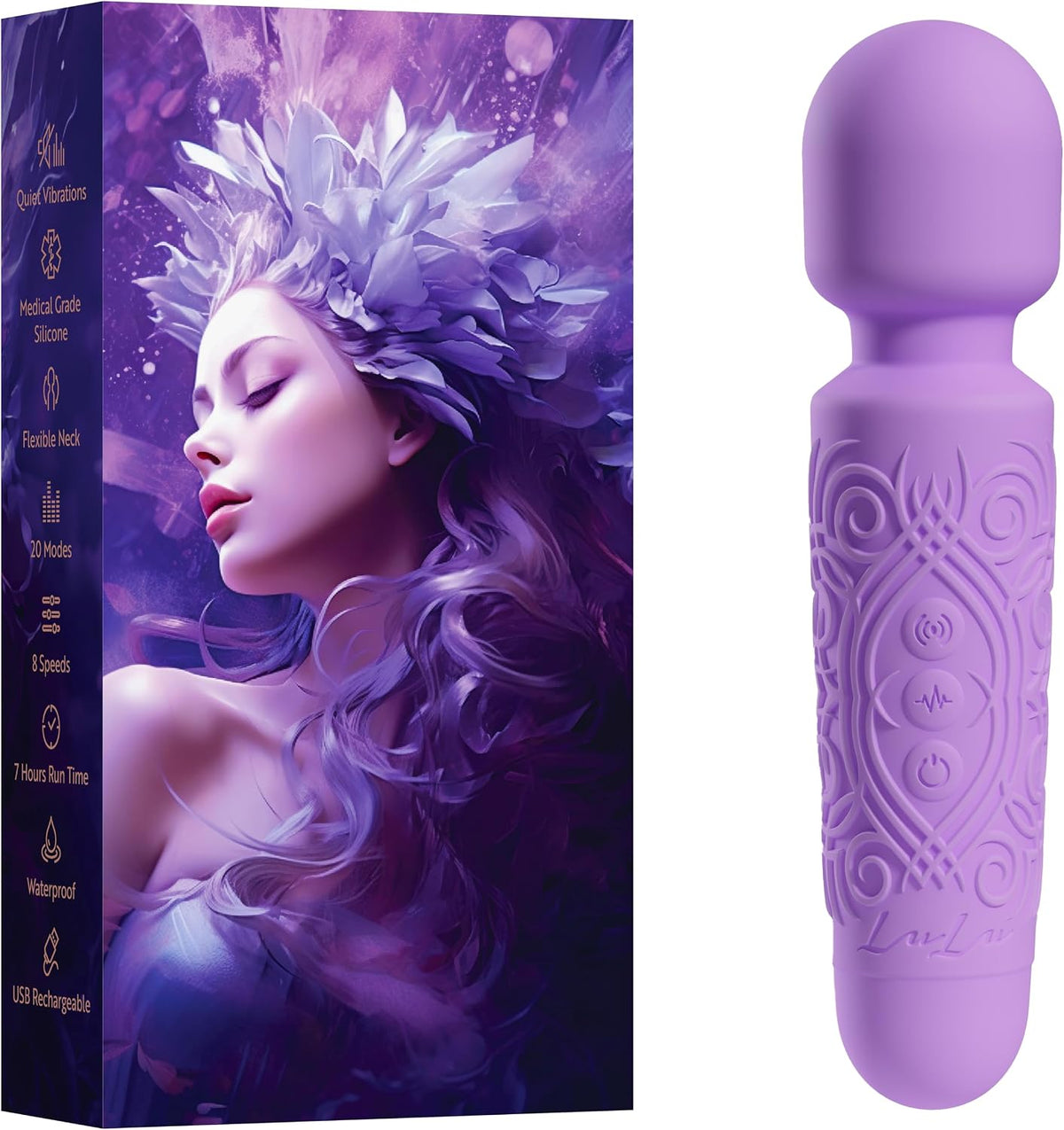 LuLu Mini masajeador personal de mano para espalda, cuello y hombro...