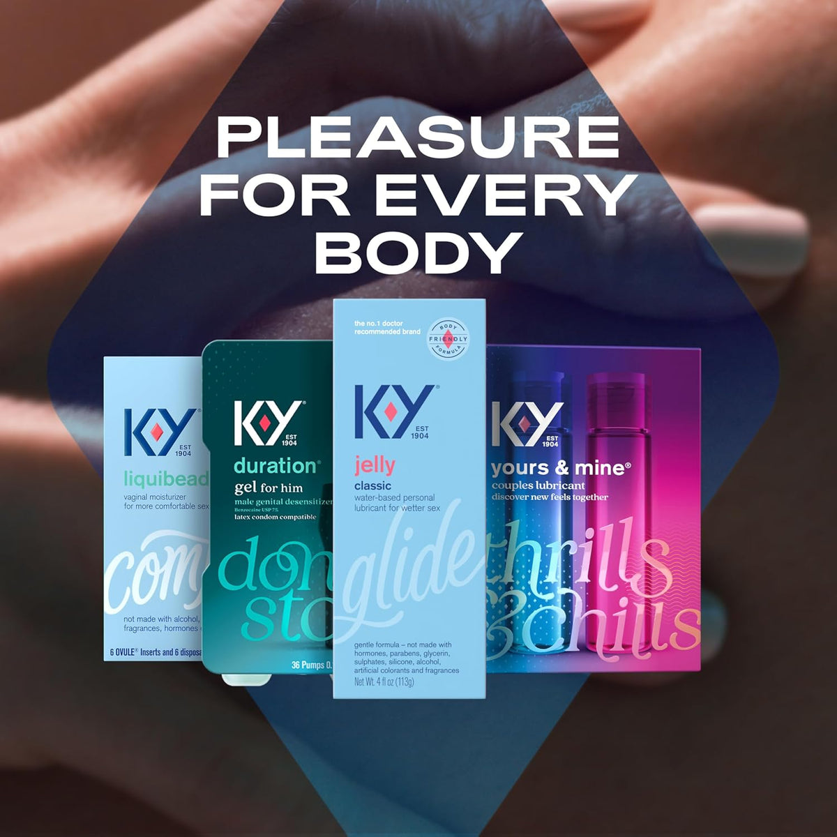 K-Y Jelly Lubricante Personal, fórmula a base de agua amigable con...