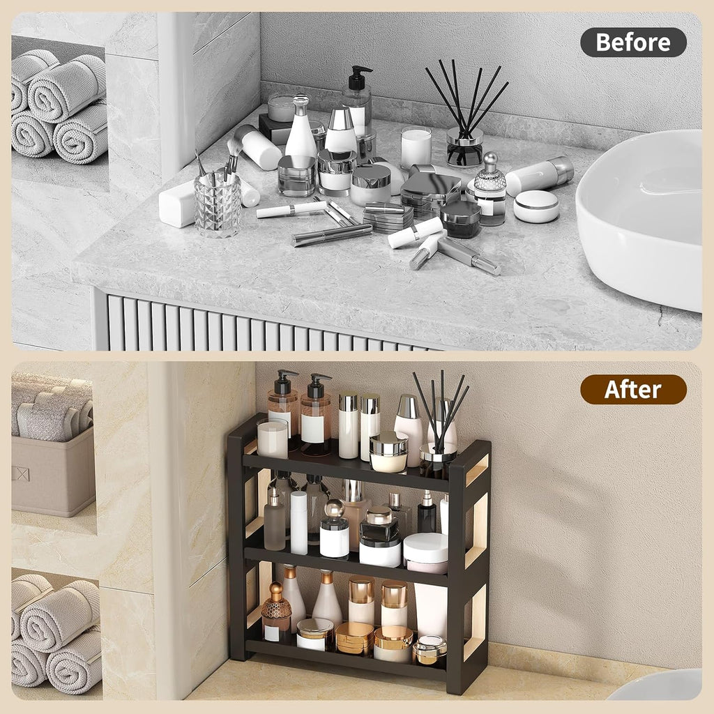 Cozynome Organizador de encimera de baño de 3 niveles, estante de b...