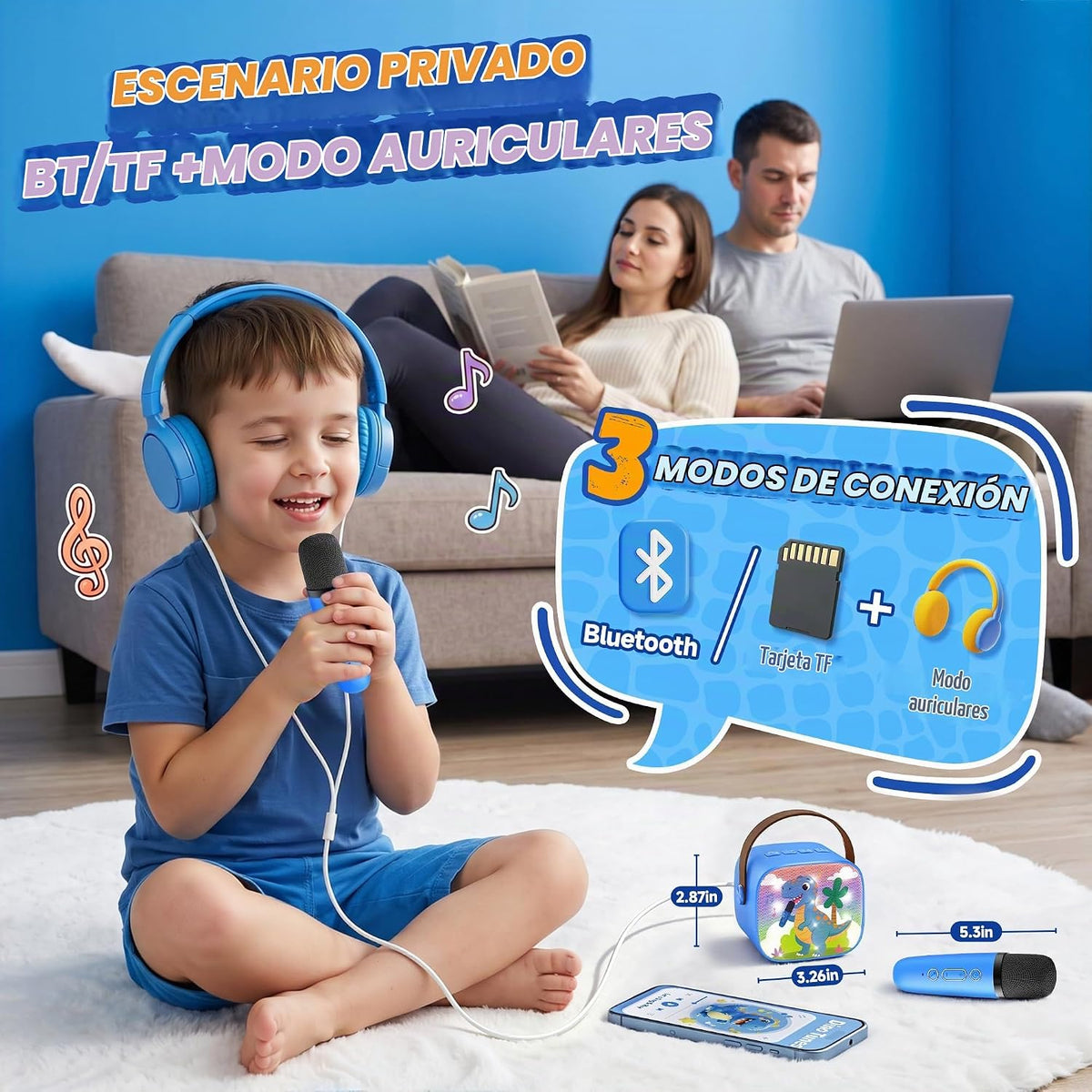 YLL Máquina de karaoke para niños, los mejores regalos de cumpleaño...