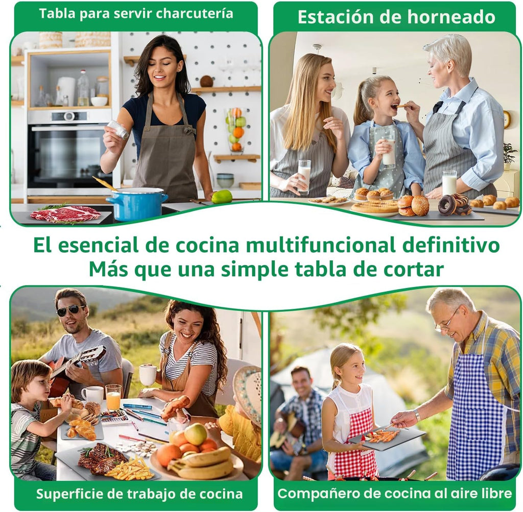 Tabla de cortar de titanio para cocina, juego de 3, tablas de corta...
