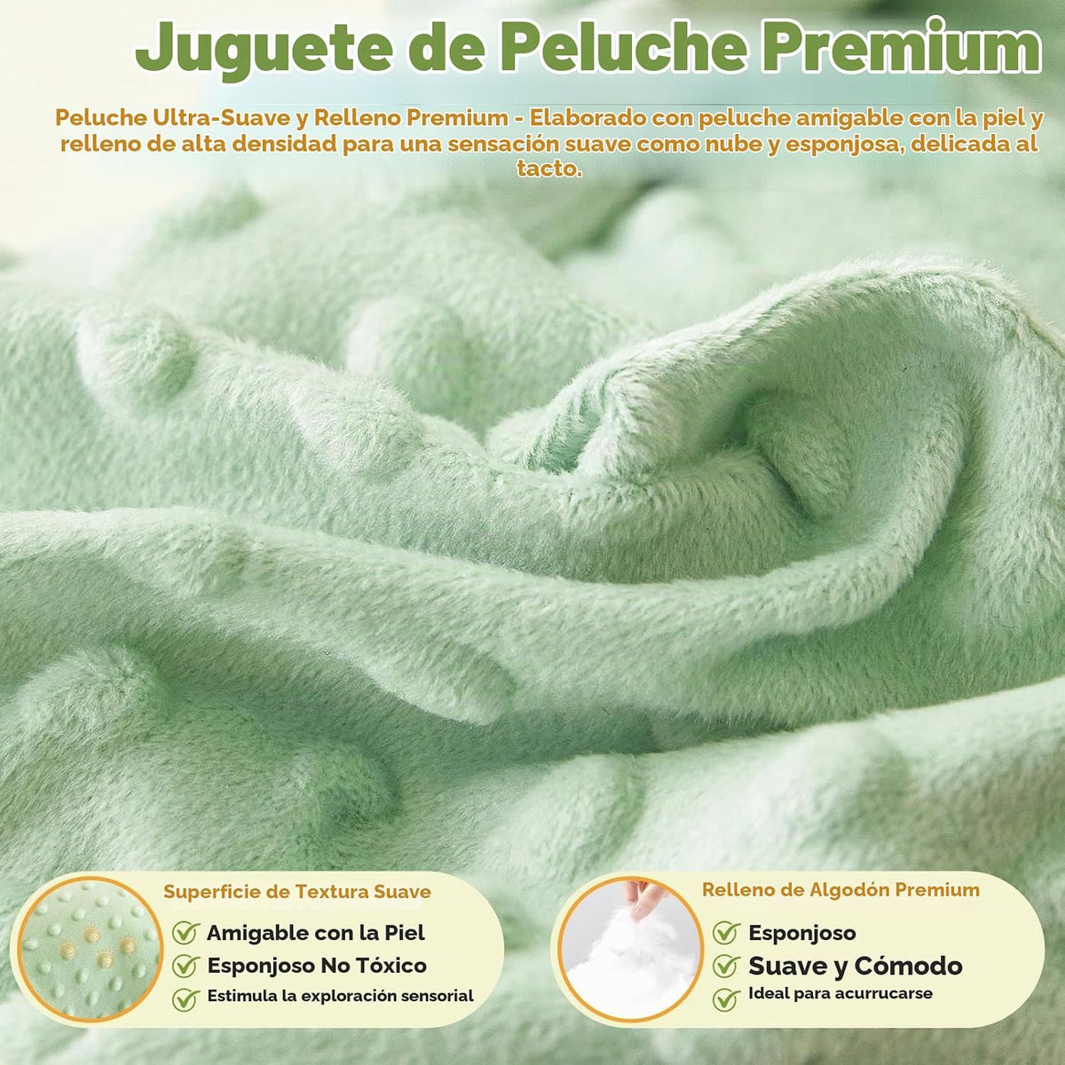 LiKiLiKi Juguete de peluche interactivo de dinosaurio verde, animal...