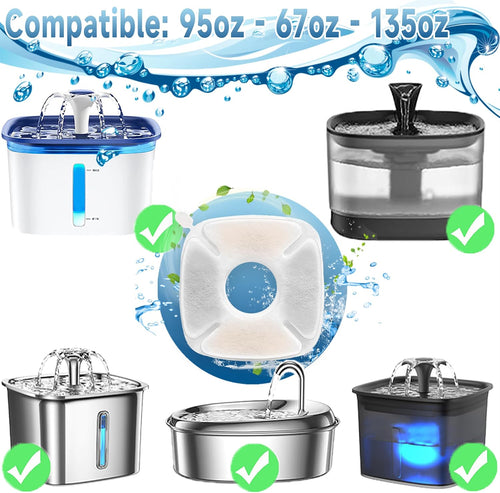 34 filtros de fuente de agua para gatos de repuesto compatibles con...