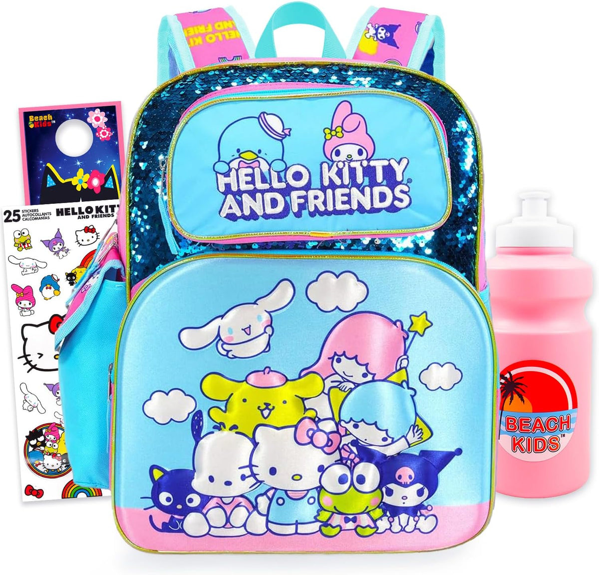 Hello Kitty and Friends - Mini mochila para niños, paquete con bols...