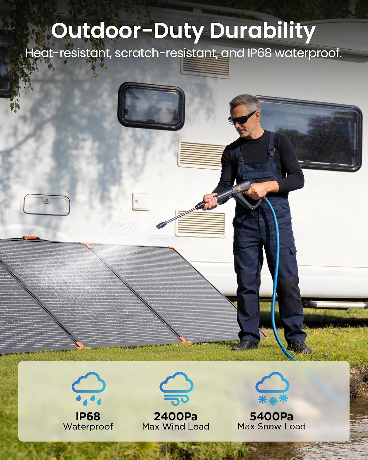 ZOUPW 480W biacial panel solar portátil tipo N 16BB para la central...