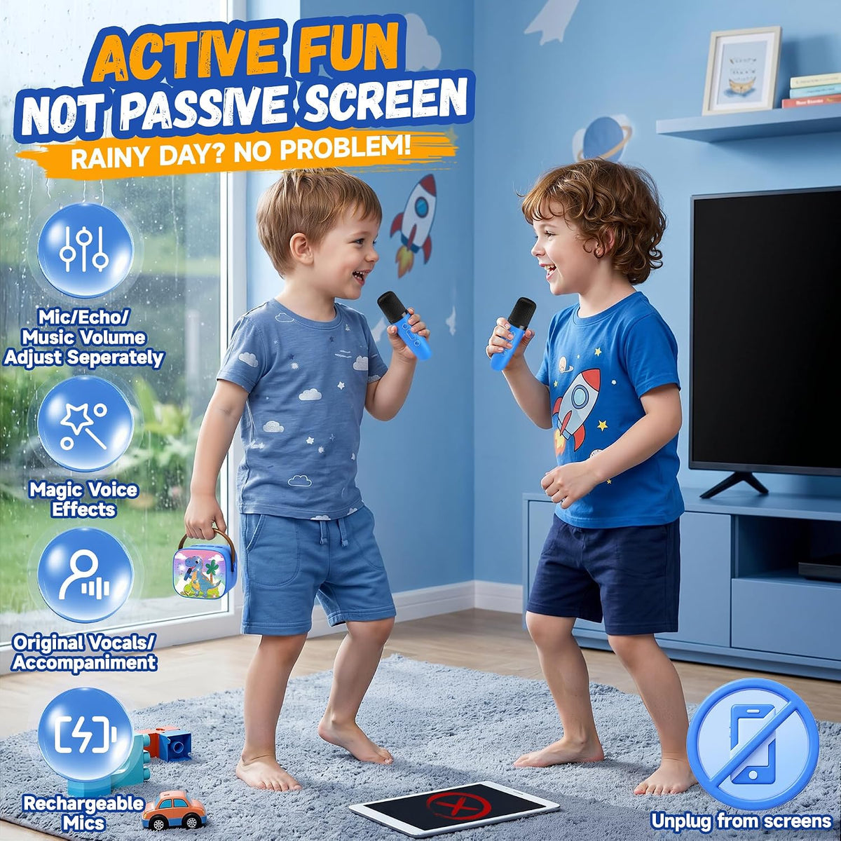 YLL Máquina de karaoke para niños, los mejores regalos de cumpleaño...