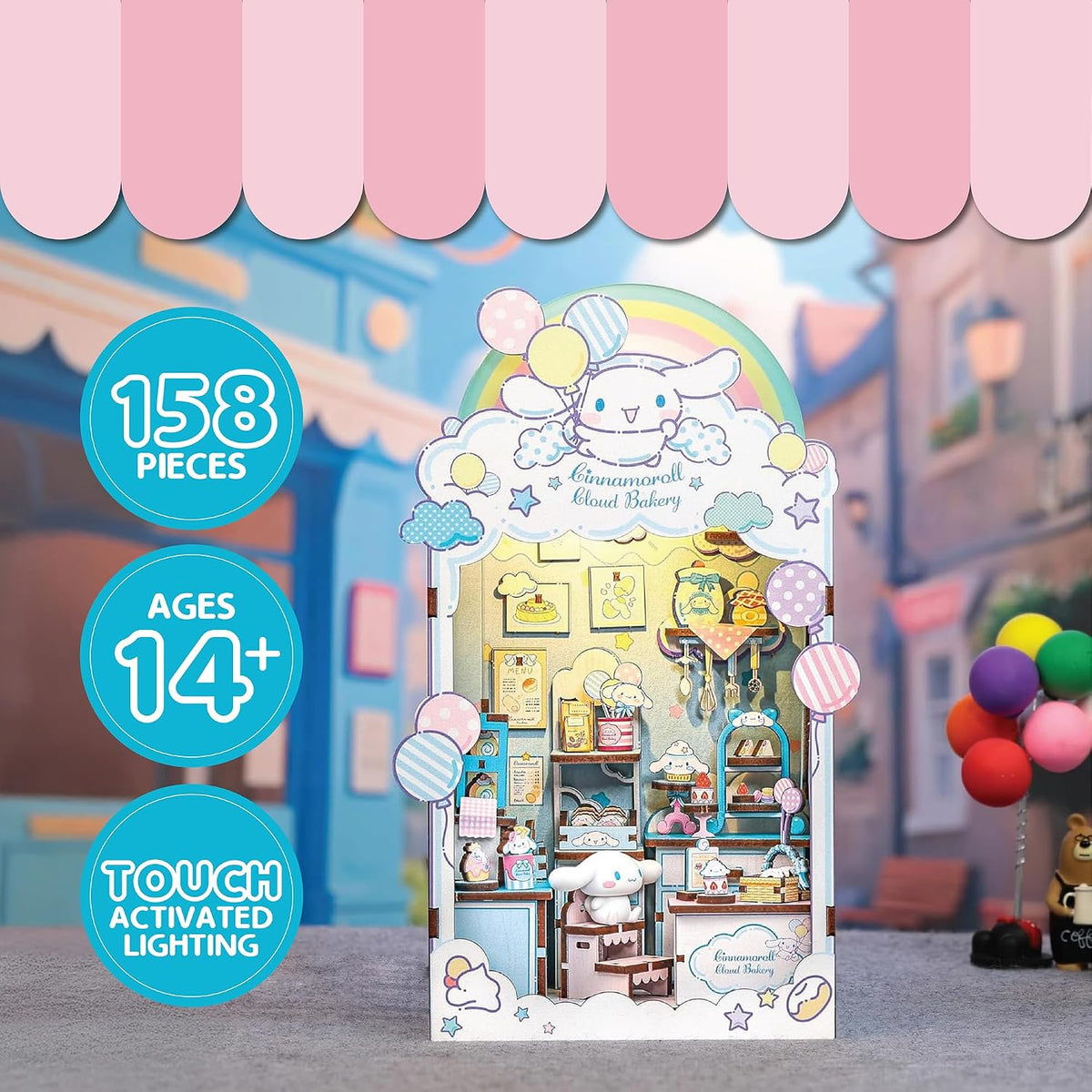 Hands Craft Cinnamoroll Cloud - Kit de rincón de libro de panadería...