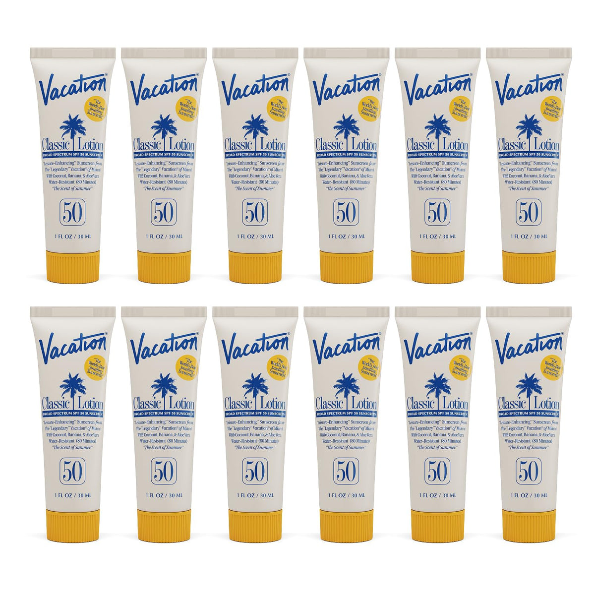 Vacation Mini Classic SPF 50 loción de protección solar, 1 onza líq...