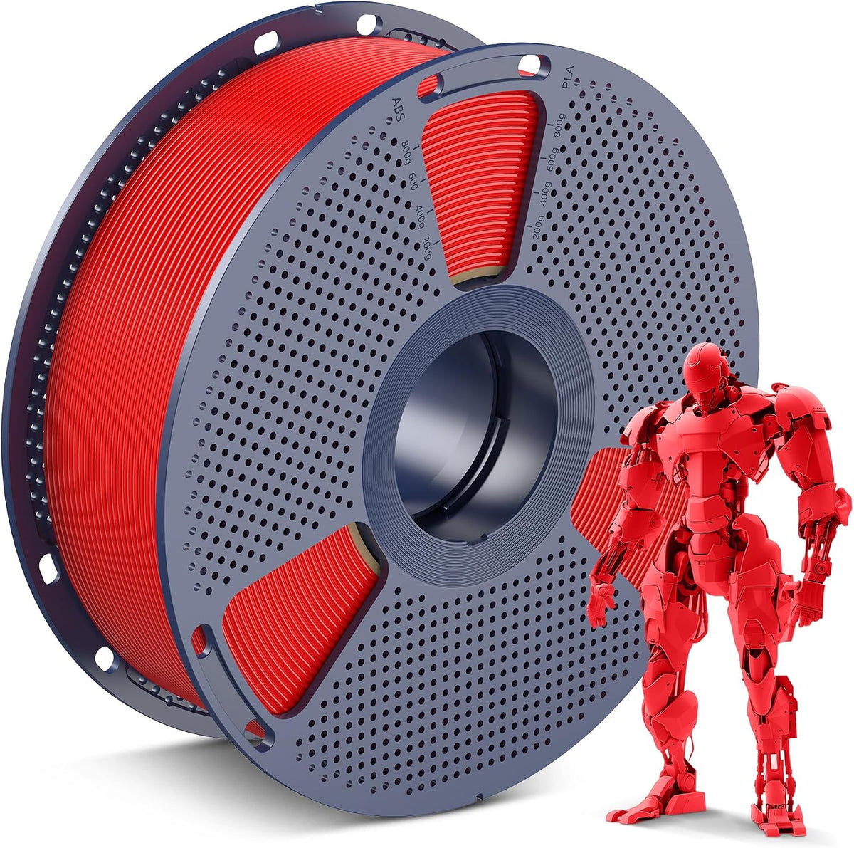 SUNLU Filamento PLA para impresora 3D, rojo, 2.2 lbs | Filamento PL...