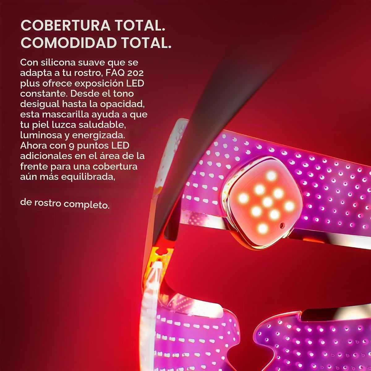 FAQ 202 Plus Advanced 8-Color LED Mascarilla - Dispositivo para el...