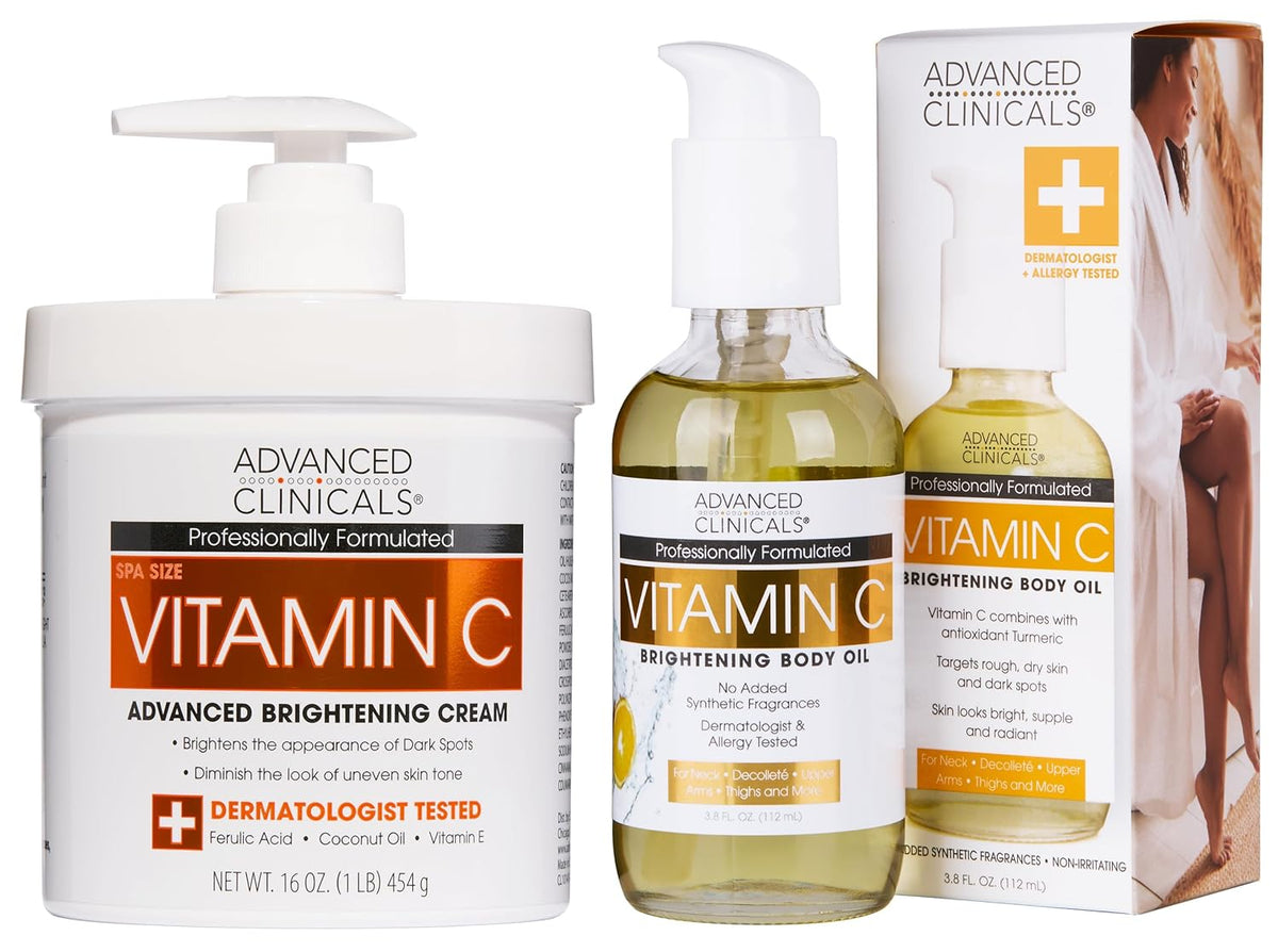 Advanced Clinicals Crema Hidratante Iluminadora de Vitamina C + Ace...