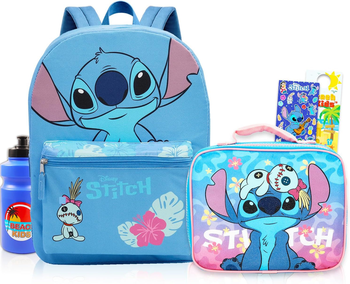 Juego de mochila y lonchera Stitch para niños y más | Bolsa de almu...