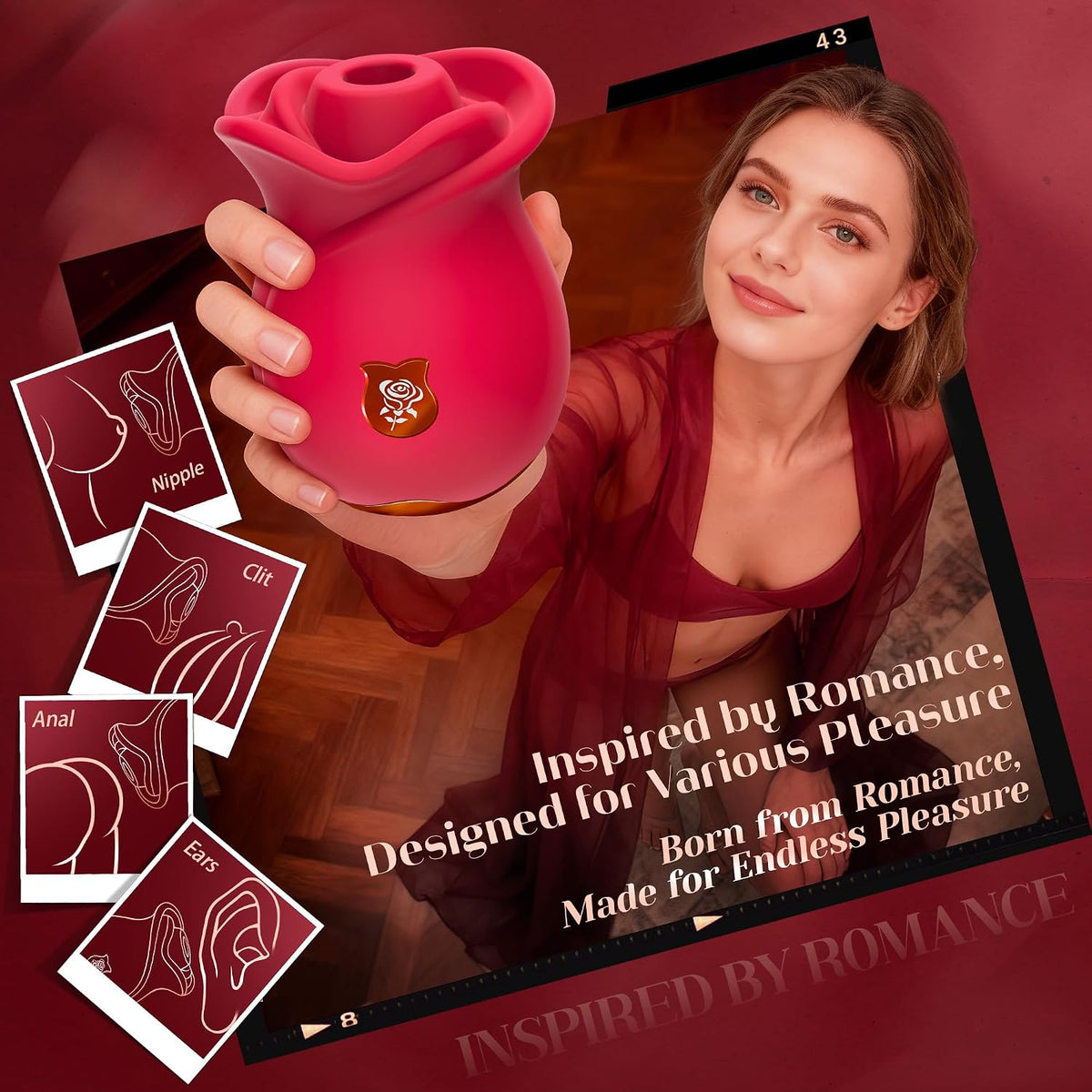 MOOLIGIRL Rose Toy - Vibrador de juguetes sexuales para mujeres, ju...