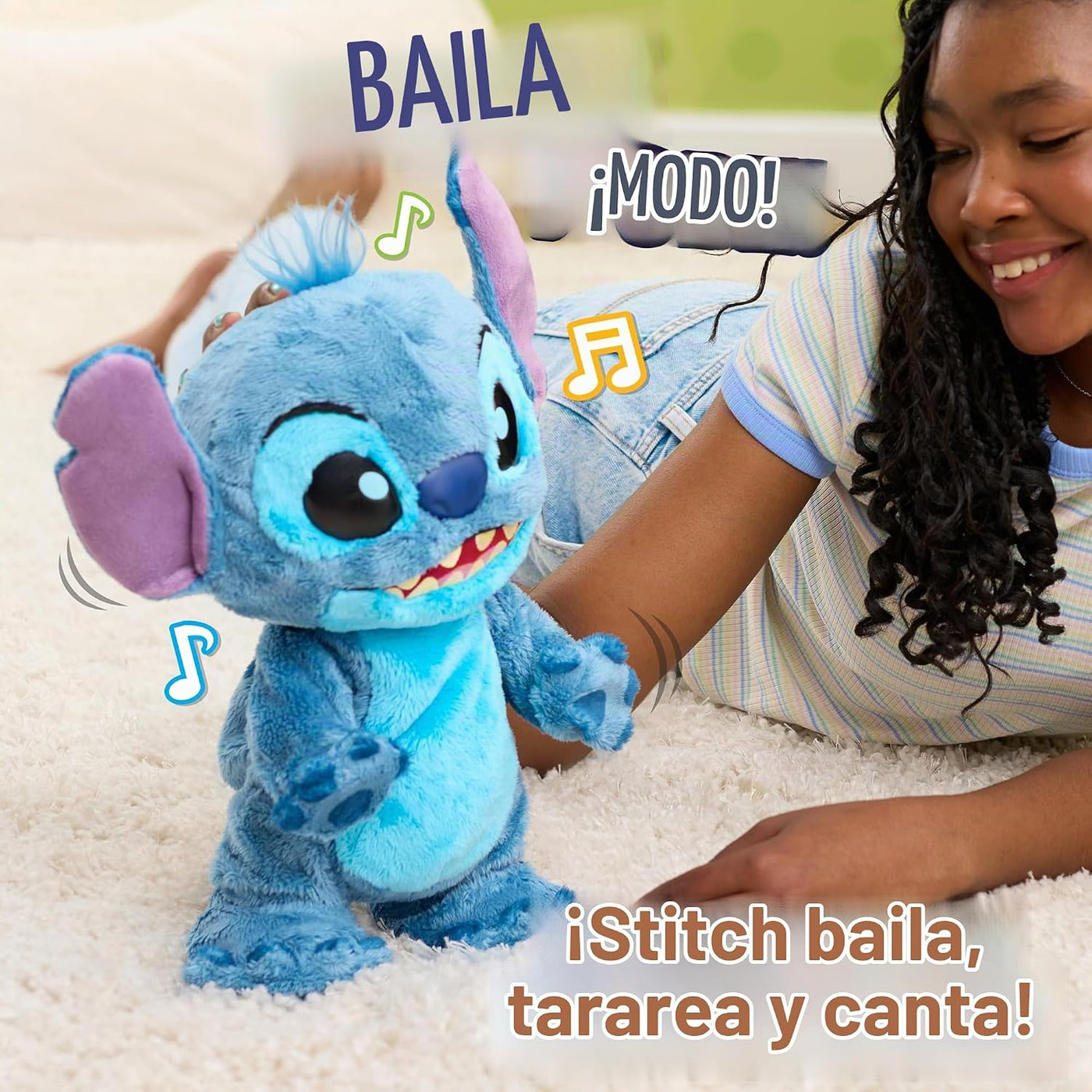 Peluche interactivo Disney Stitch Doble Problema | Más de 50 sonido...