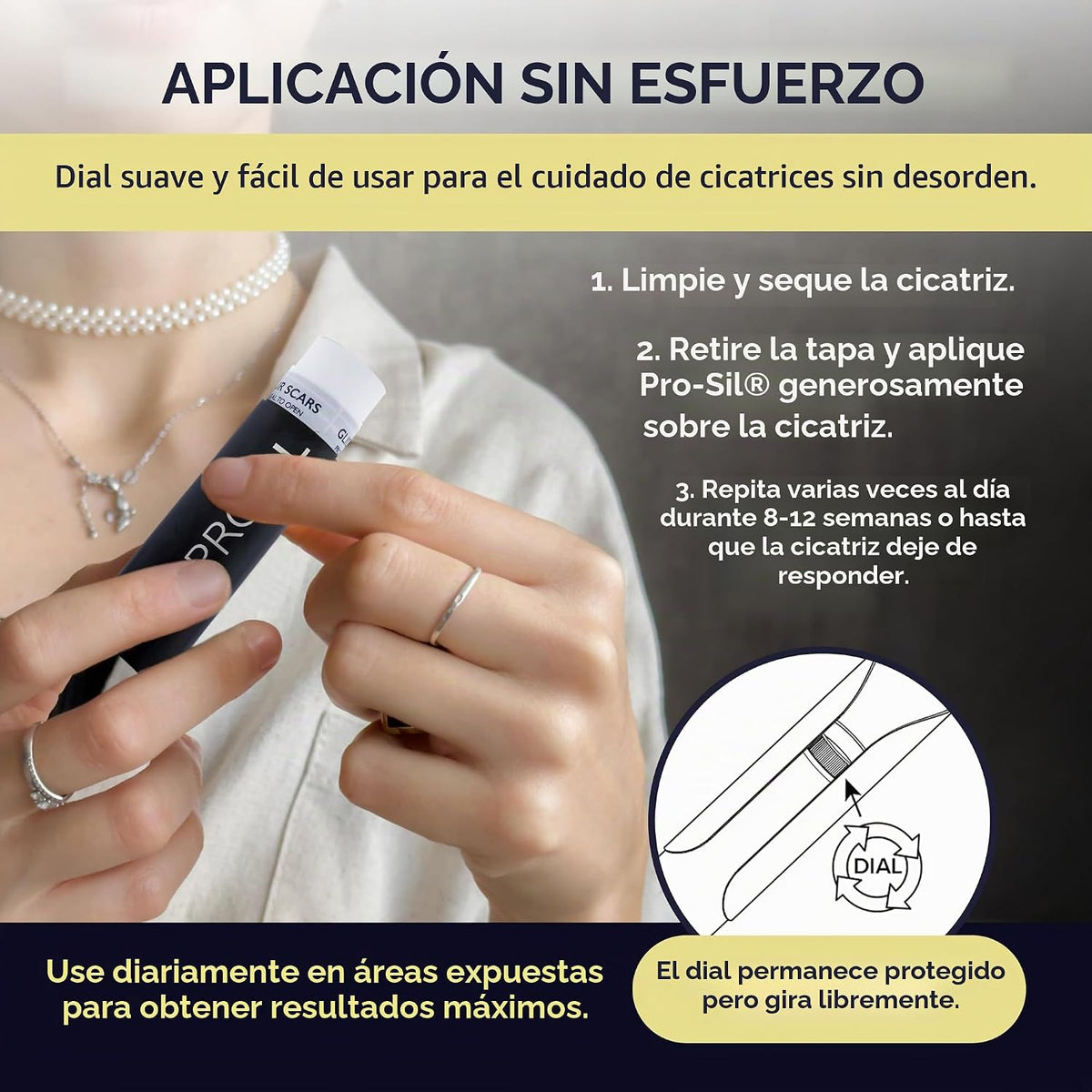 ProSil Elite Carry™ - Barra de gel para cicatrices de silicona, por...