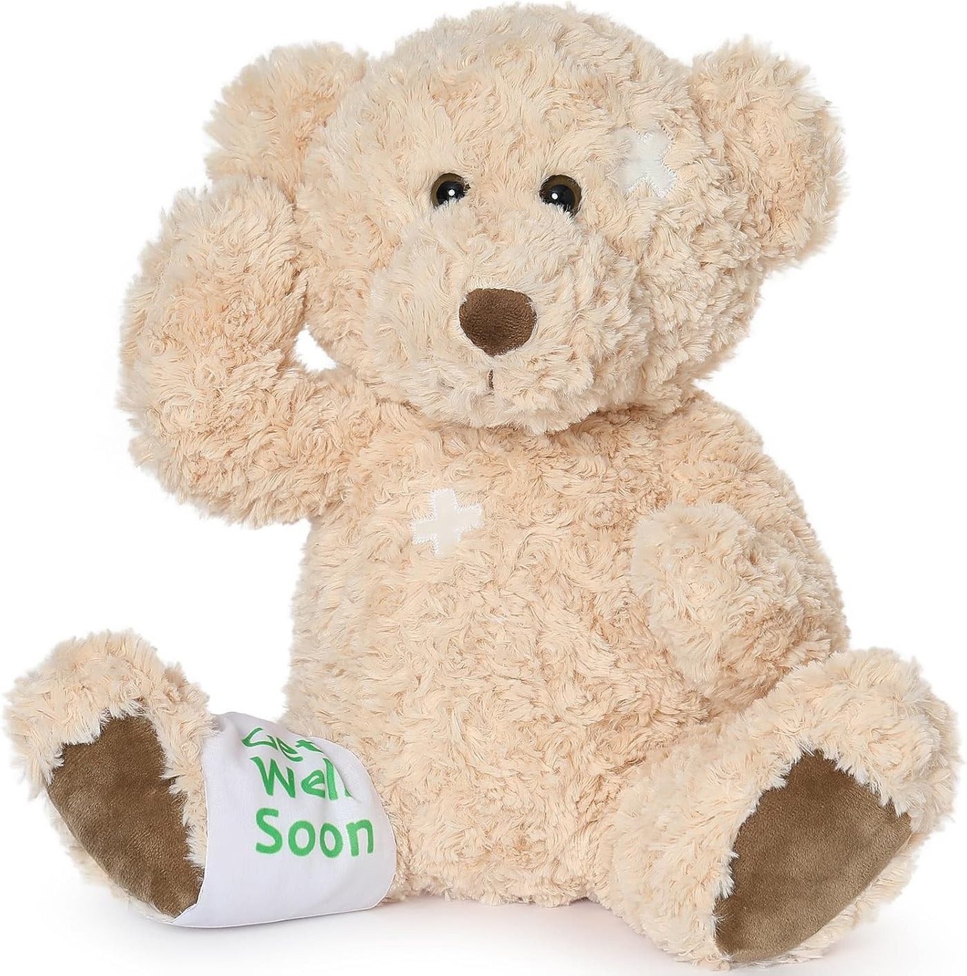 Muiteiur Oso de peluche Get Well Soon de 13.8 pulgadas, animal de p...