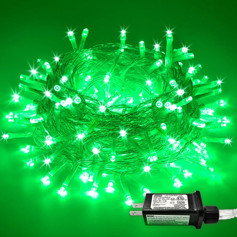 JMEXSUSS 200 luces LED verdes de Halloween para interiores y exteri...