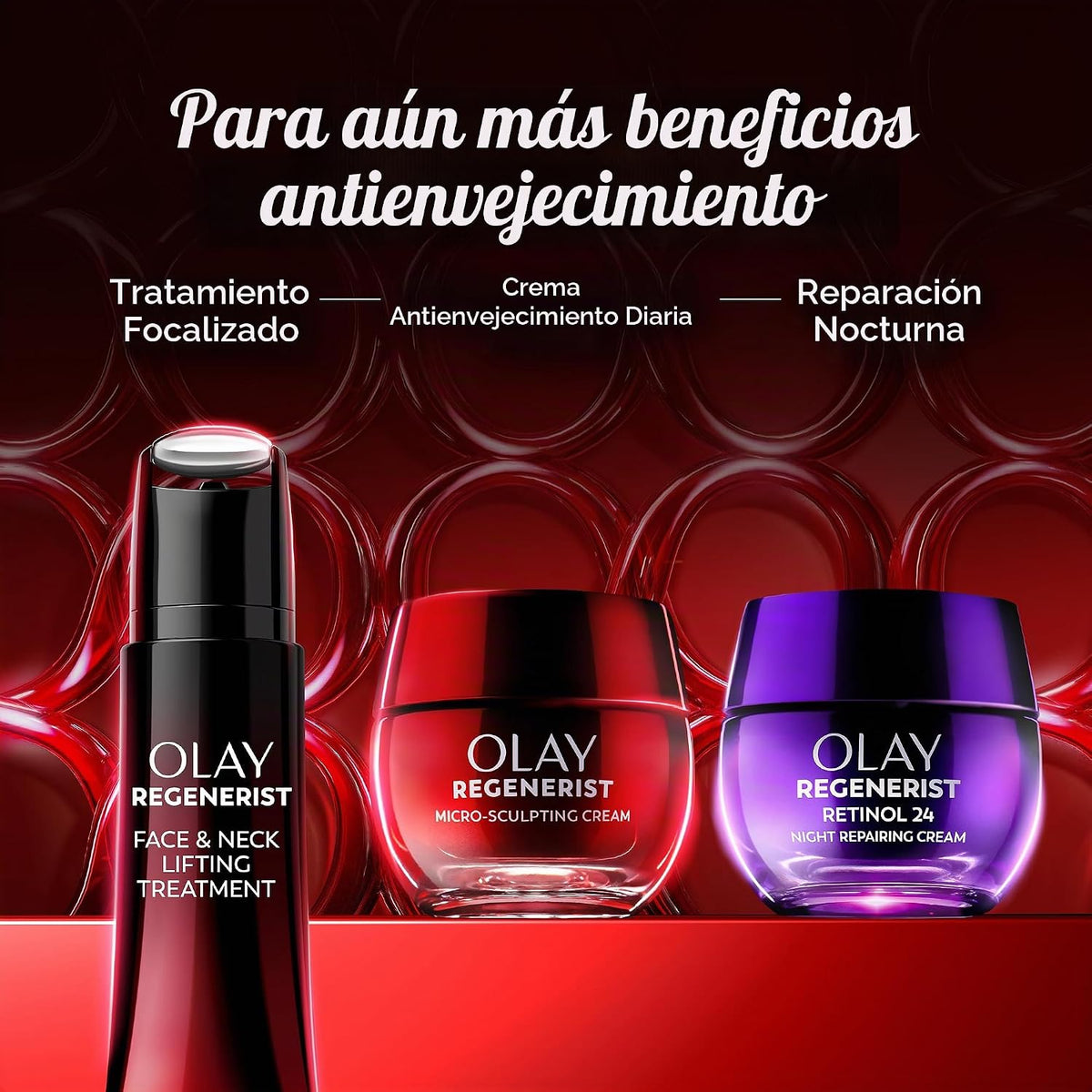 Crema micro escultora Olay Regenerist antienvejecimiento avanzado,...
