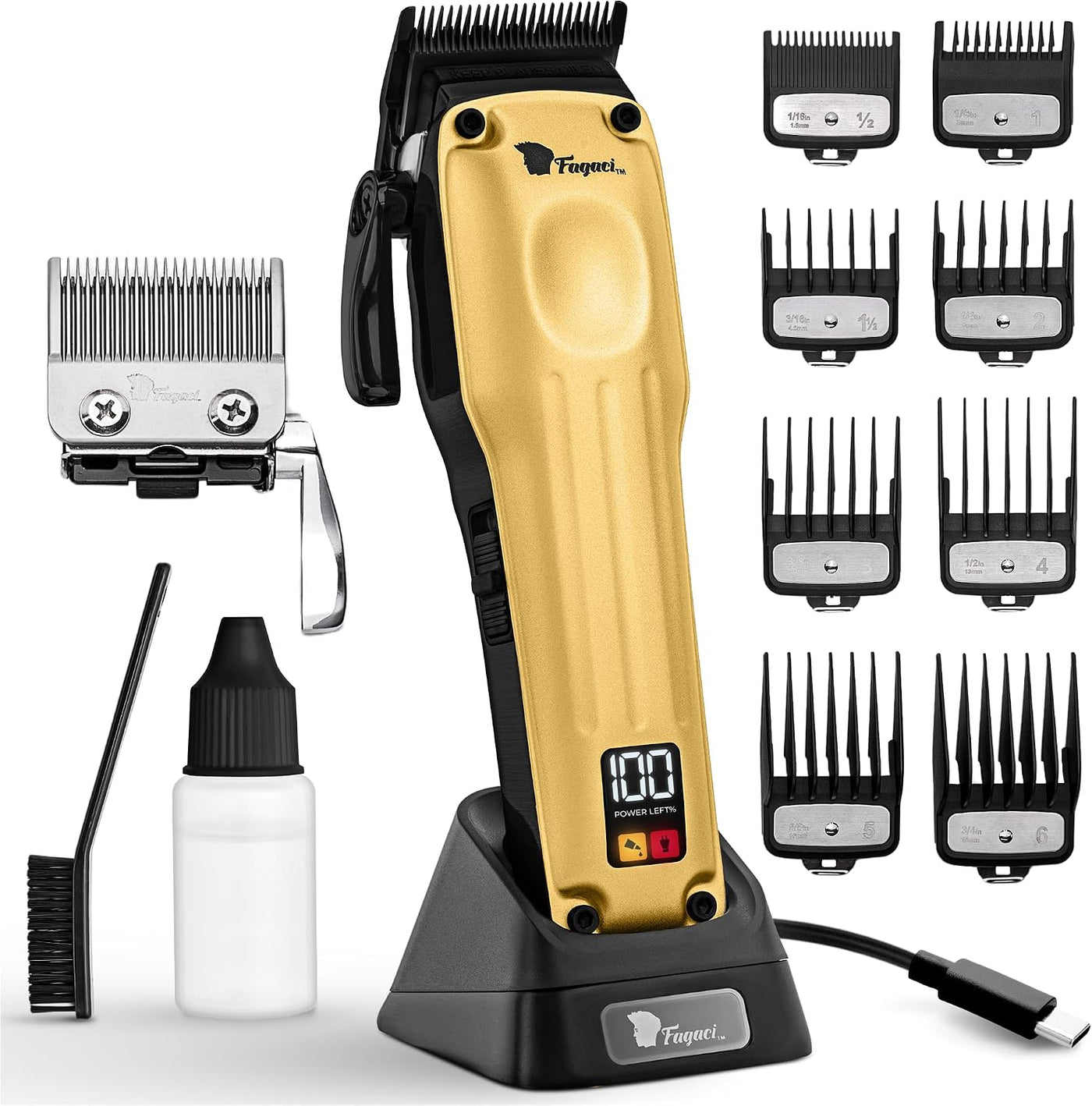 Fagaci Cortadora de pelo profesional para hombres, kit de peluquero...