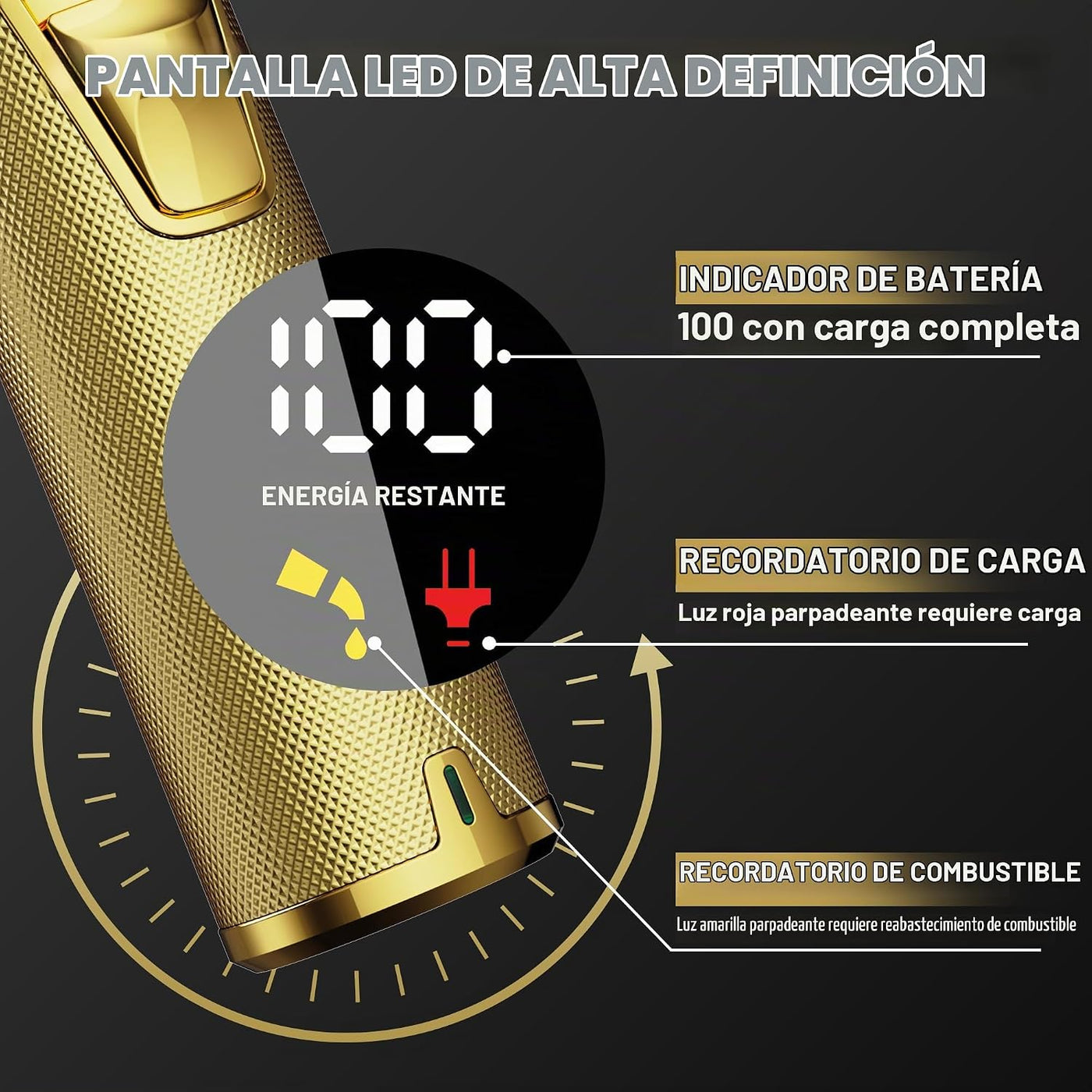 FADEKING Cortapelos profesional para hombres, cortapelos inalámbric...