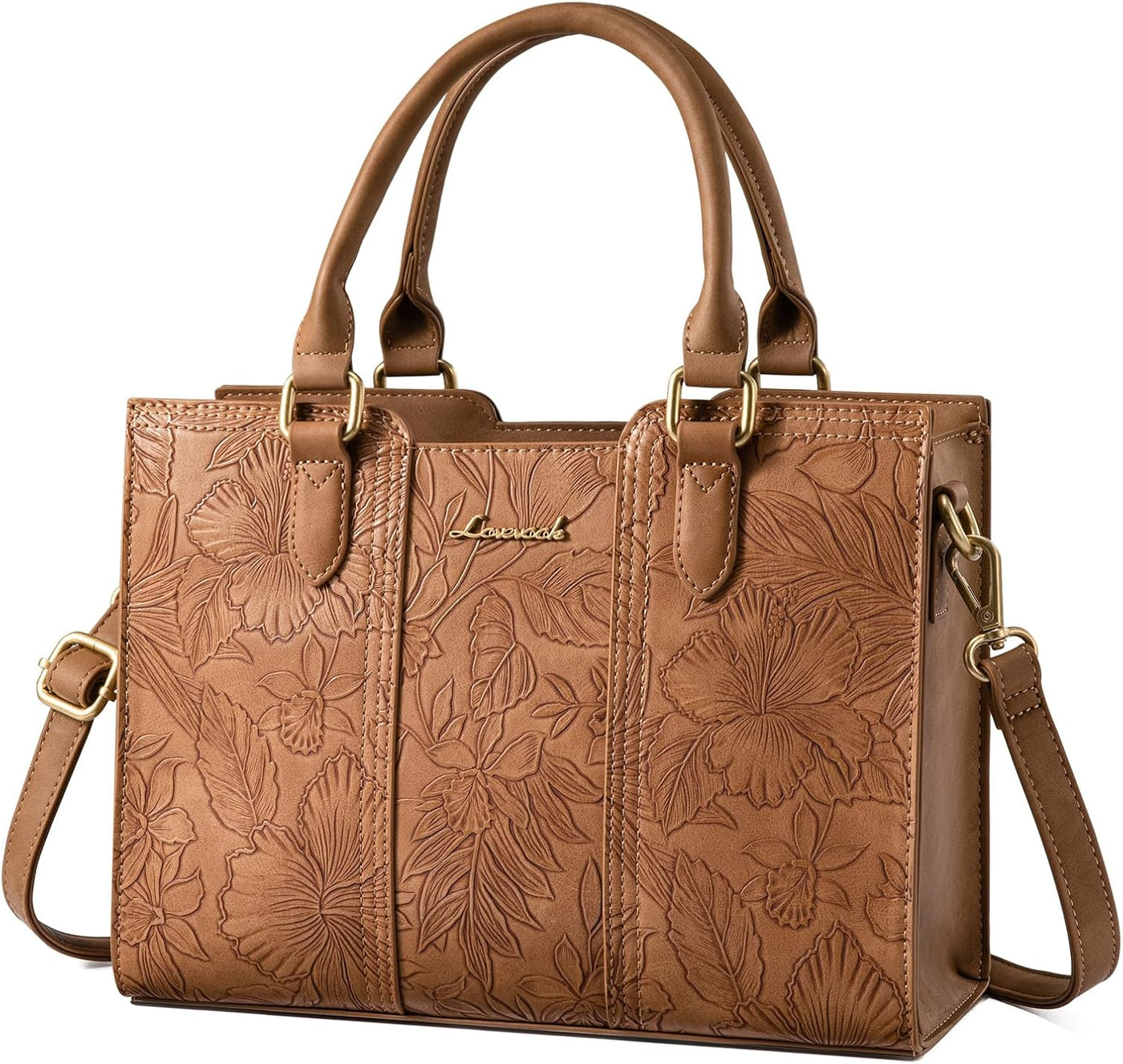 LOVEVOOK Bolso para mujer, bolso de hombro vintage de cuero, pequeñ...