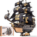 ROKR Rompecabezas de madera 3D, kit de modelo de barca de caballito...