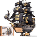 ROKR Rompecabezas de madera 3D, kit de modelo de barca de caballito...