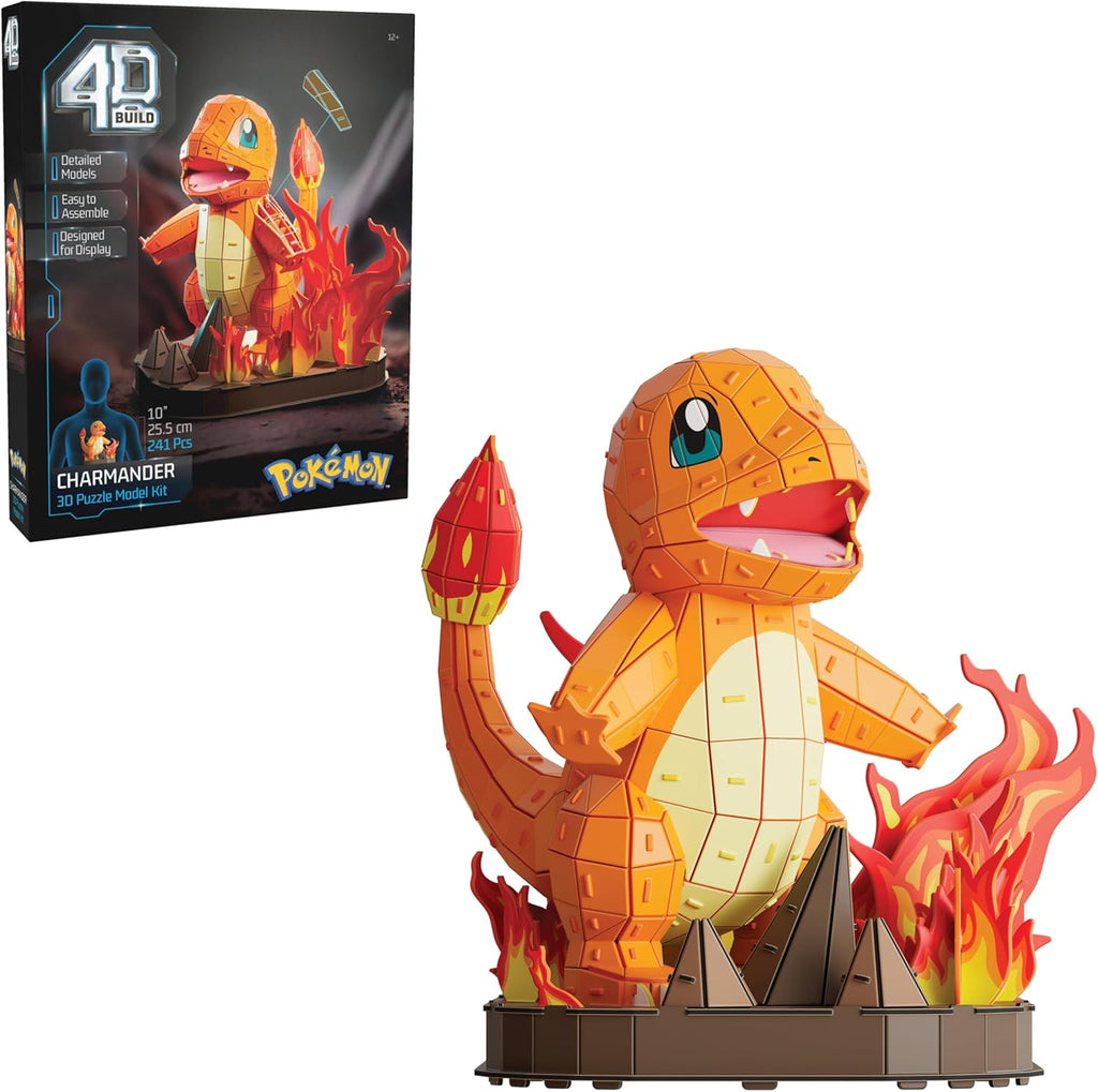 4D Build Pokémon Charmander - Kit de modelo de rompecabezas 3D, dec...