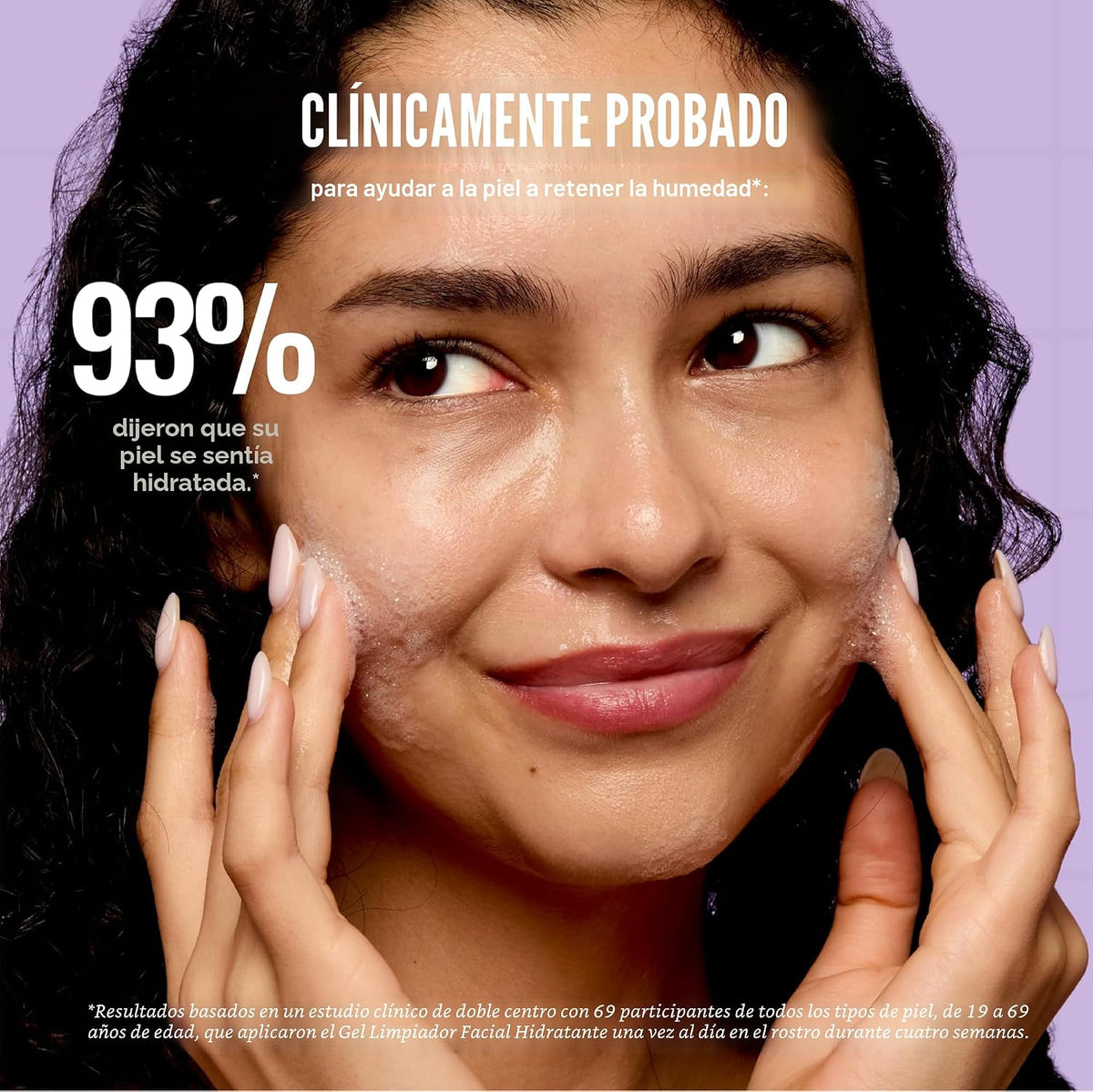 Gel limpiador facial hidratante Good Molecules, lavado facial suave...