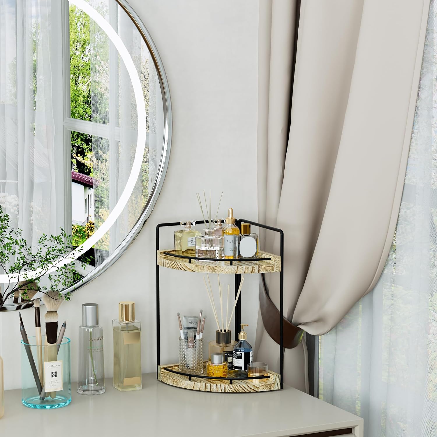 CeleVista Organizador esquinero para encimera de baño, almacenamien...