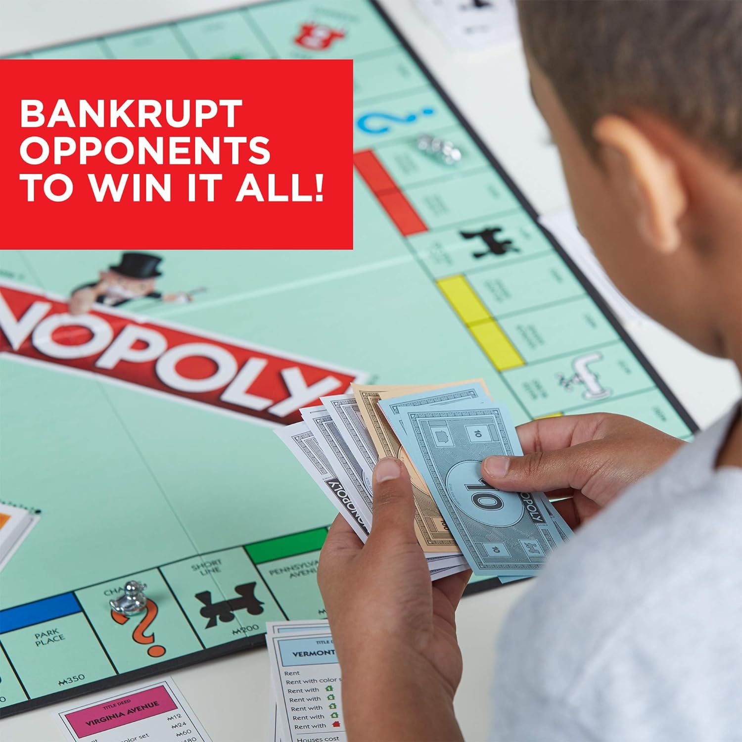 Monopoly - Juego de mesa familiar para 2 a 6 jugadores y niños a pa...