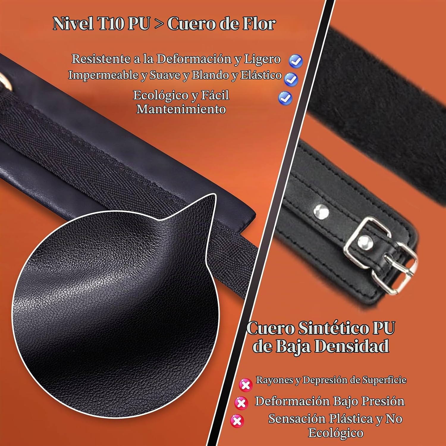 UTIMI - Puños sexuales ajustables \u2013 Restricciones BDSM de cuer...