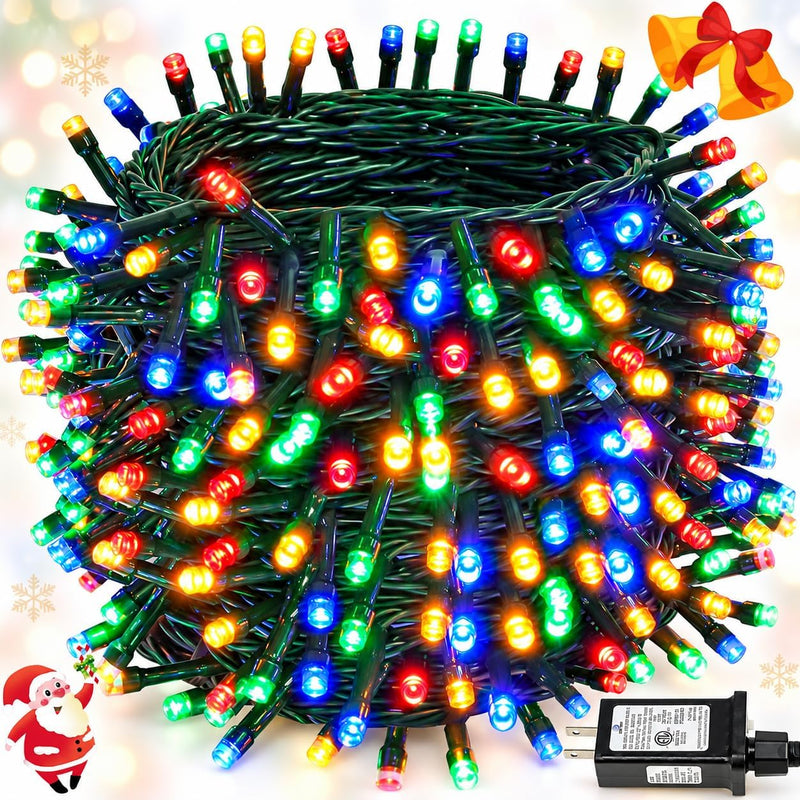 BHCLIGHT Tira de luces de Navidad extralargas de 165 pies de 500 lu...