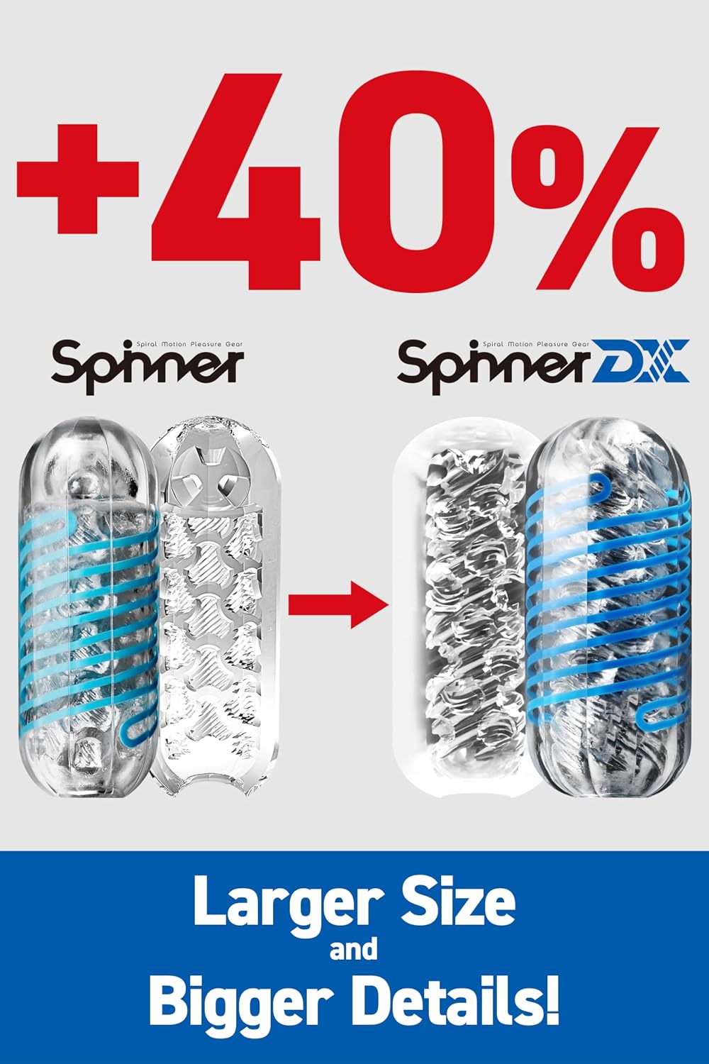 TENGA Spinner DX 01 Drops, Movimiento Espiral, Masturbador masculin...