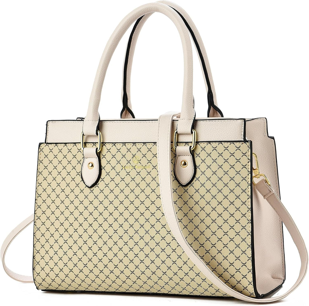 KURGOOL Bolsos de mano para mujer, bolso de mano de cuero de moda d...