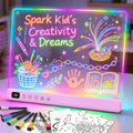Lumiboard Tablero de dibujo LED con 13 efectos de luz, tablero de n...